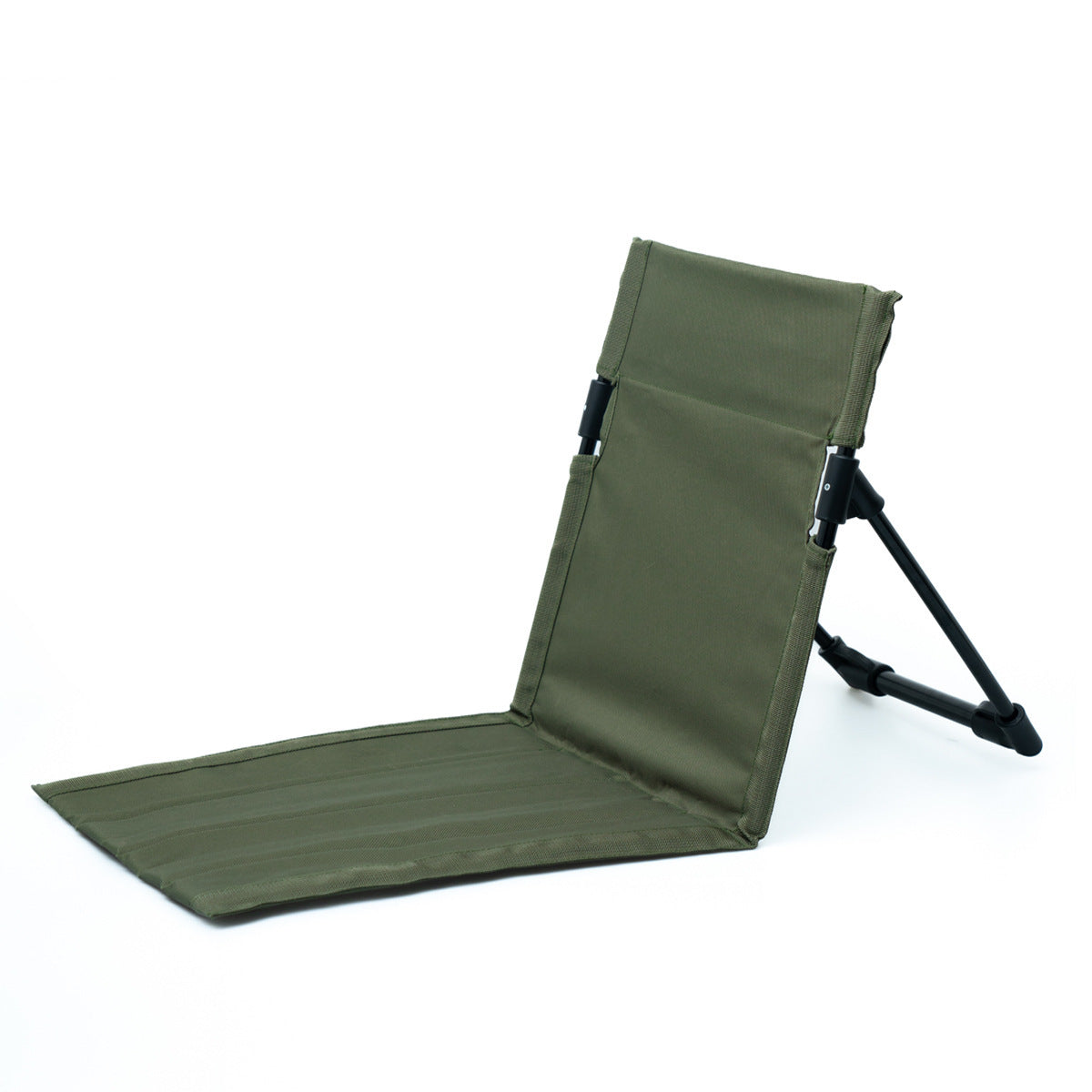 Portable Green Folding Camping Floor Chair – Lightweight Reclining Outdoor Seat